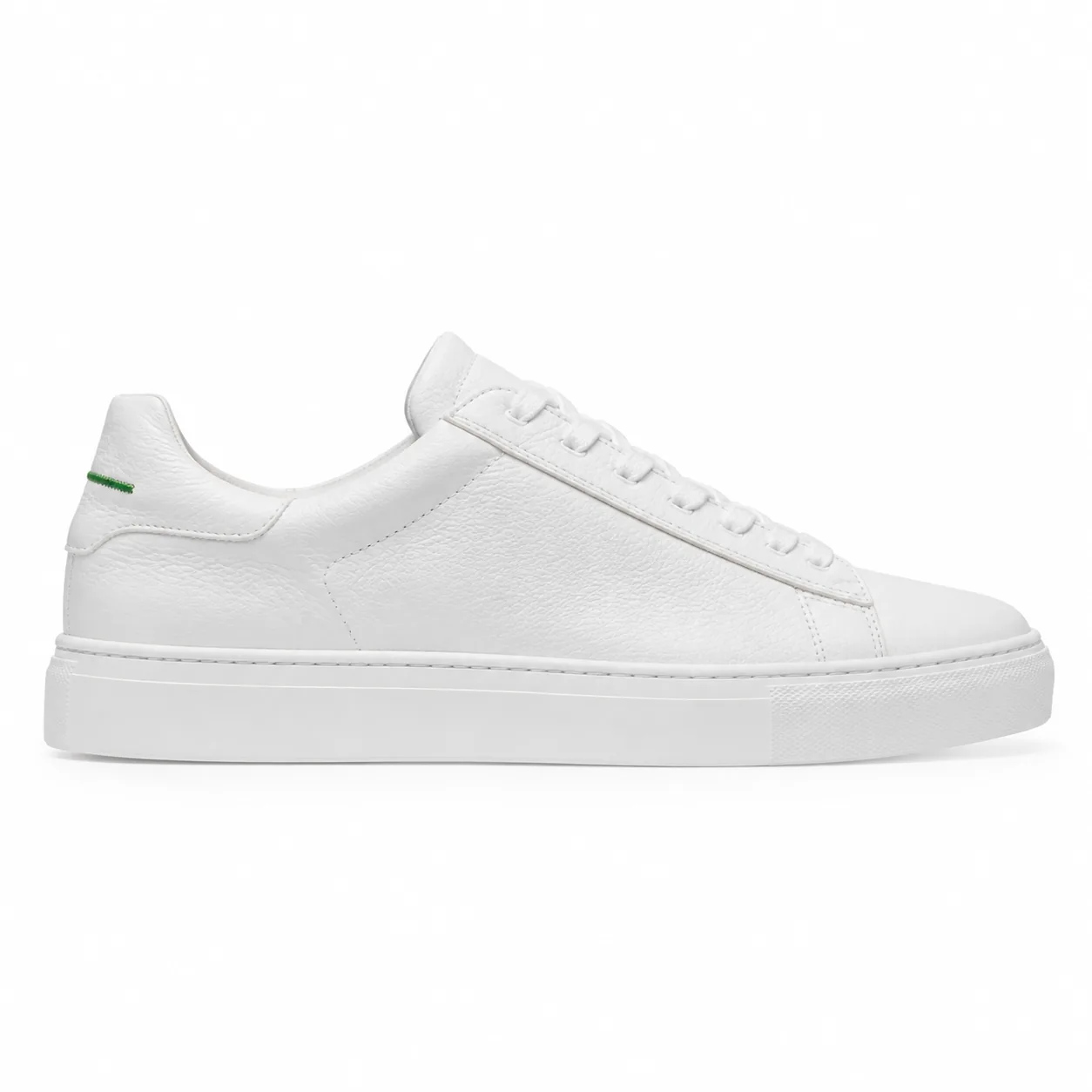 White Full Grain in white, side profile