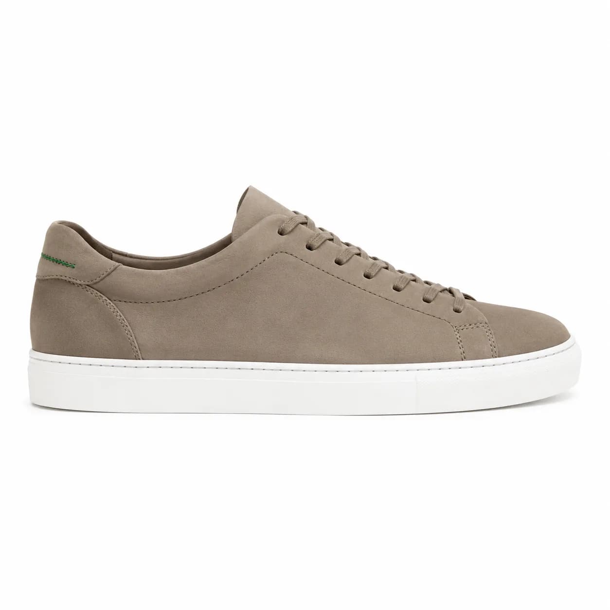 Nubuck Cupsole in taupe, side profile